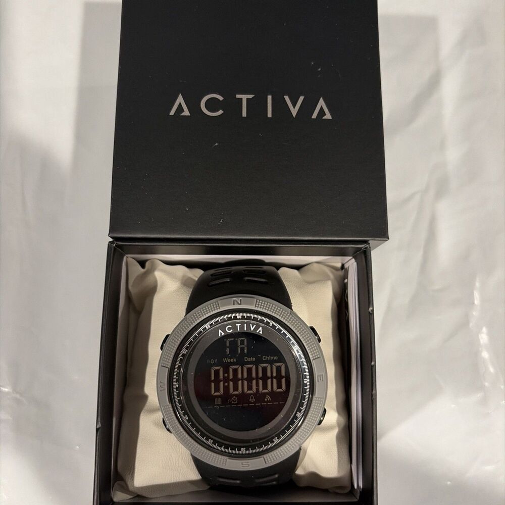 Invicta x Activa men’s watch digital essentials 50mm Black Grey ACW1915-004